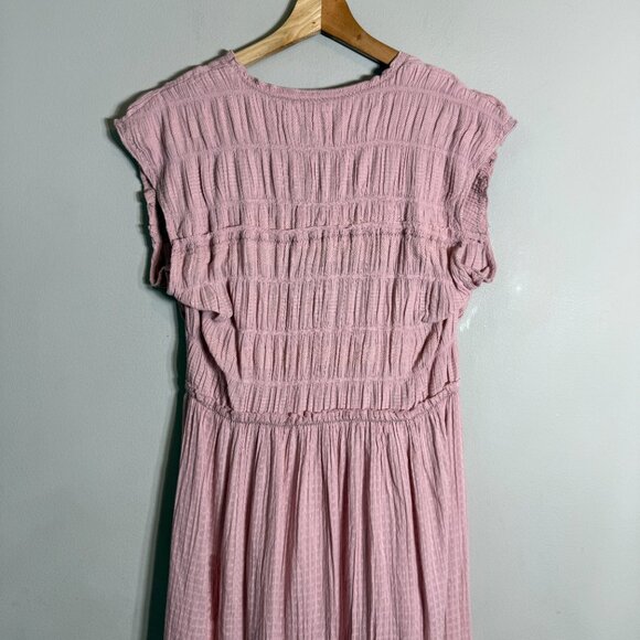 Free People Desert Dazed Midi Dress Women's Large Pale Mauve Boho Sleeveless NWT - Picture 11 of 15